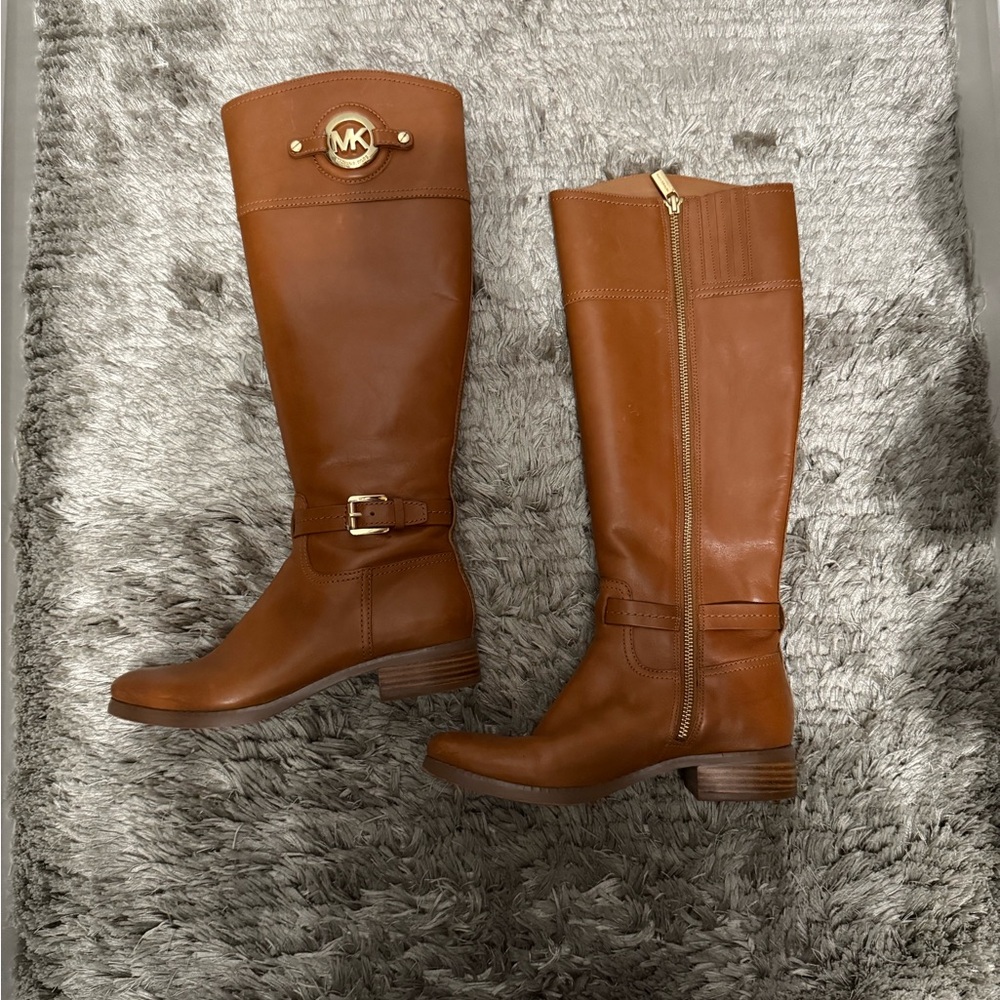 Michael Kors Tan Over the Knee Boots